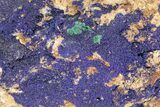 Azurite and Malachite Association on Matrix - Morocco #217779-2